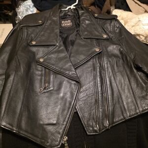 Black Leather Biker Jacket
